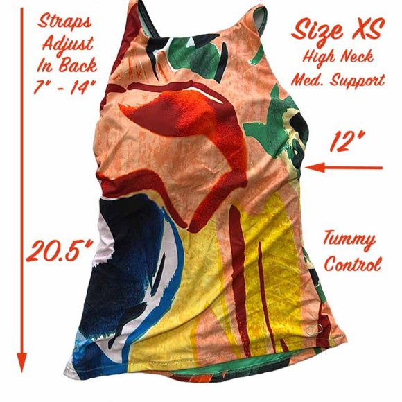 CALIA Women's High Neck Tankini Top-NWT - Picture 2 of 12